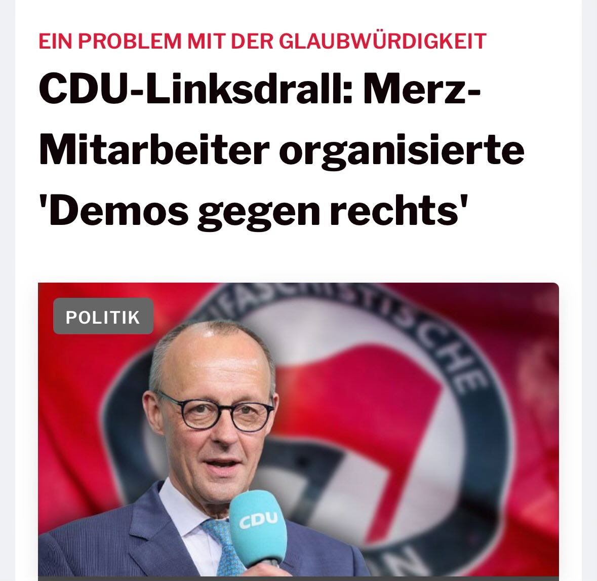 CDU und Antifa sind noch verwobener, als bisher angenommen.