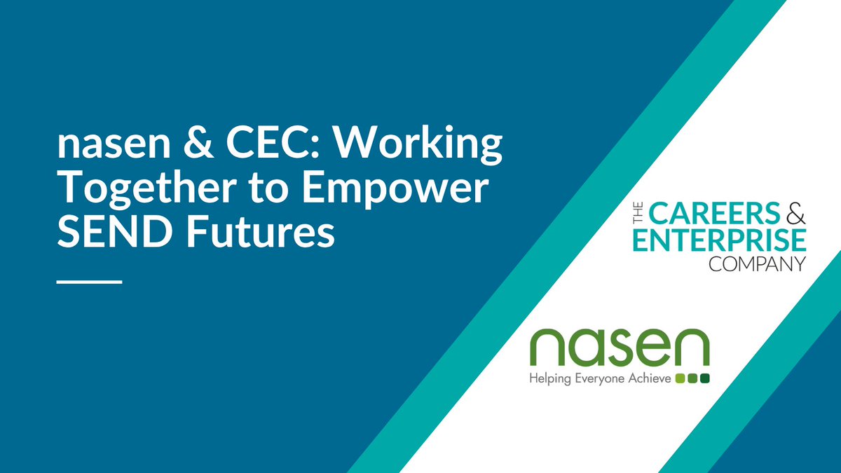nasen (@nasen_org) on Twitter photo Exciting News: nasen & <a href="/CareerEnt/">The Careers & Enterprise Company</a> have proudly launched a new strategic partnership. A free CPD course and guide will launch this Sept to help educators build strong partnerships with parents/carers of young people with SEND.
Two free live webinars will also introduce practical Exciting News: nasen & <a href="/CareerEnt/">The Careers & Enterprise Company</a> have proudly launched a new strategic partnership. A free CPD course and guide will launch this Sept to help educators build strong partnerships with parents/carers of young people with SEND.
Two free live webinars will also introduce practical