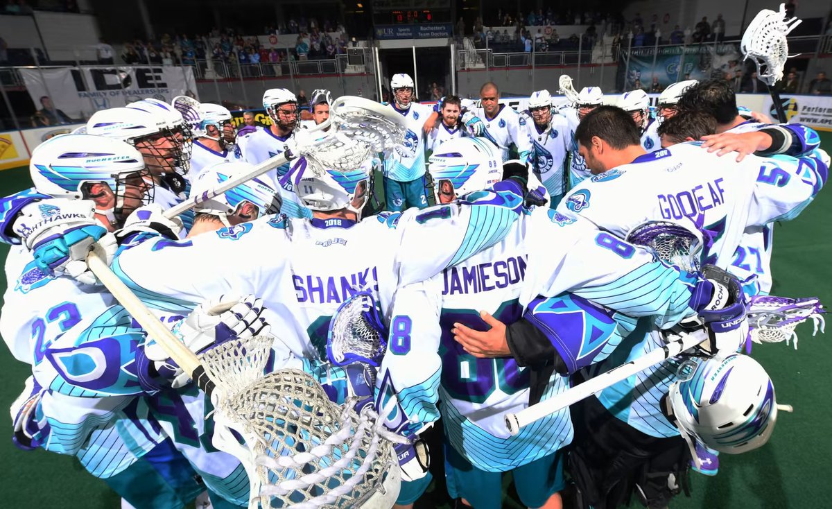 NLLHistory's tweet image. The NLL is better with the Rochester Knighthawks in it. Thoughts with our friends in the Flower City.