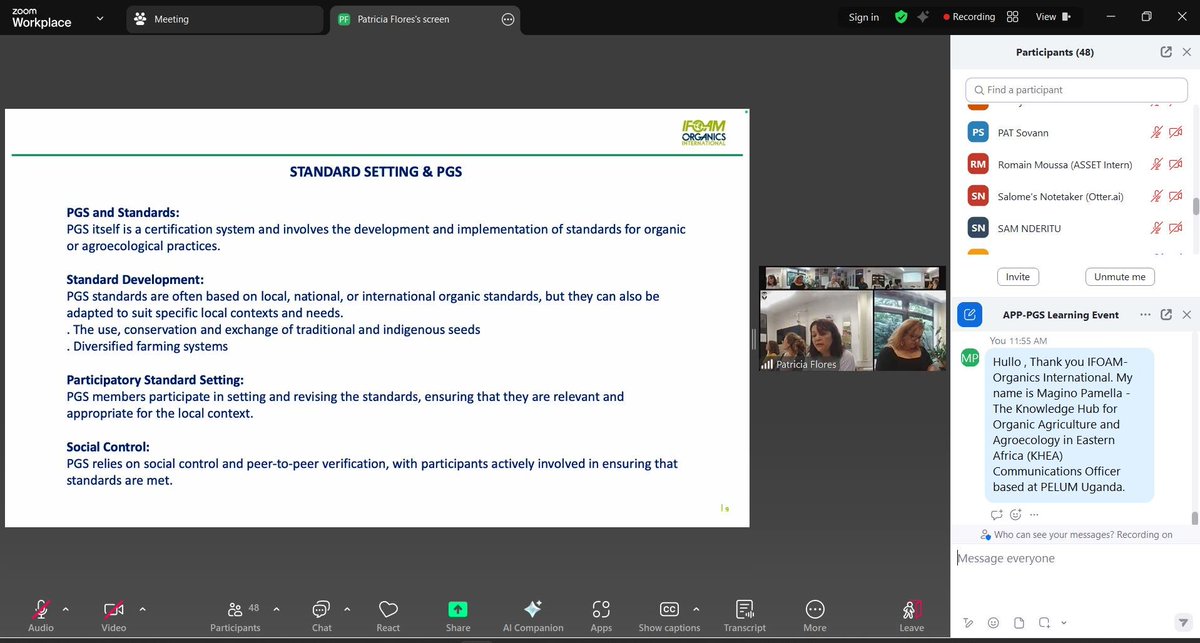 Knowledge Hub for Organic Agriculture inEastAfrica (@kcoakhea) on Twitter photo 🔴 Todau during the virtual #PGS Learning Event hosted by <a href="/ifoamorganics/">IFOAM - Organics International 🌱💚</a> !
KCOA stakeholders across Africa shared experiences to strengthen farmer-led organic certification.
🎯 Focus:Advocacy, Market Access, Governance & more!
#Agroecology #OrganicFarming #PeerLearning #PGS 🔴 Todau during the virtual #PGS Learning Event hosted by <a href="/ifoamorganics/">IFOAM - Organics International 🌱💚</a> !
KCOA stakeholders across Africa shared experiences to strengthen farmer-led organic certification.
🎯 Focus:Advocacy, Market Access, Governance & more!
#Agroecology #OrganicFarming #PeerLearning #PGS