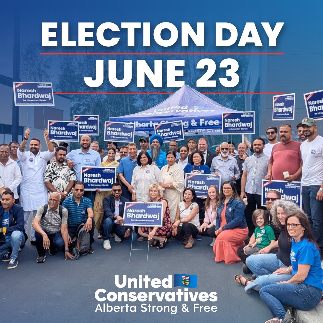 Naresh Bhardwaj (@nbhardwaj59) on Twitter photo Make sure you go and vote today! There is still time to make sure your vote counts. Click here to find your voting location: map.elections.ab.ca
<a href="/Alberta_UCP/">United Conservative Party of Alberta</a> #Yeg #abpoli #ableg #UCP #Ellerslie #VoteNow Make sure you go and vote today! There is still time to make sure your vote counts. Click here to find your voting location: map.elections.ab.ca
<a href="/Alberta_UCP/">United Conservative Party of Alberta</a> #Yeg #abpoli #ableg #UCP #Ellerslie #VoteNow