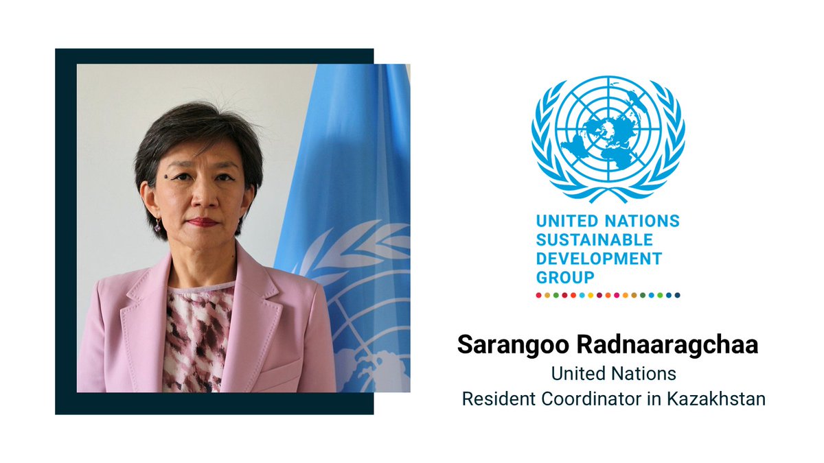 UN Sustainable Development Group 🇺🇳 (@un_sdg) on Twitter photo Congratulations to Sarangoo Radnaaragchaa, appointed by <a href="/UN/">United Nations</a> chief <a href="/antonioguterres/">António Guterres</a>, to lead our <a href="/uninkazakhstan/">UN in Kazakhstan</a> team on the ground in advancing the #GlobalGoals and boosting action #ForPeopleForPlanet.
⏩bit.ly/SarangooRadnaa… Congratulations to Sarangoo Radnaaragchaa, appointed by <a href="/UN/">United Nations</a> chief <a href="/antonioguterres/">António Guterres</a>, to lead our <a href="/uninkazakhstan/">UN in Kazakhstan</a> team on the ground in advancing the #GlobalGoals and boosting action #ForPeopleForPlanet.
⏩bit.ly/SarangooRadnaa…