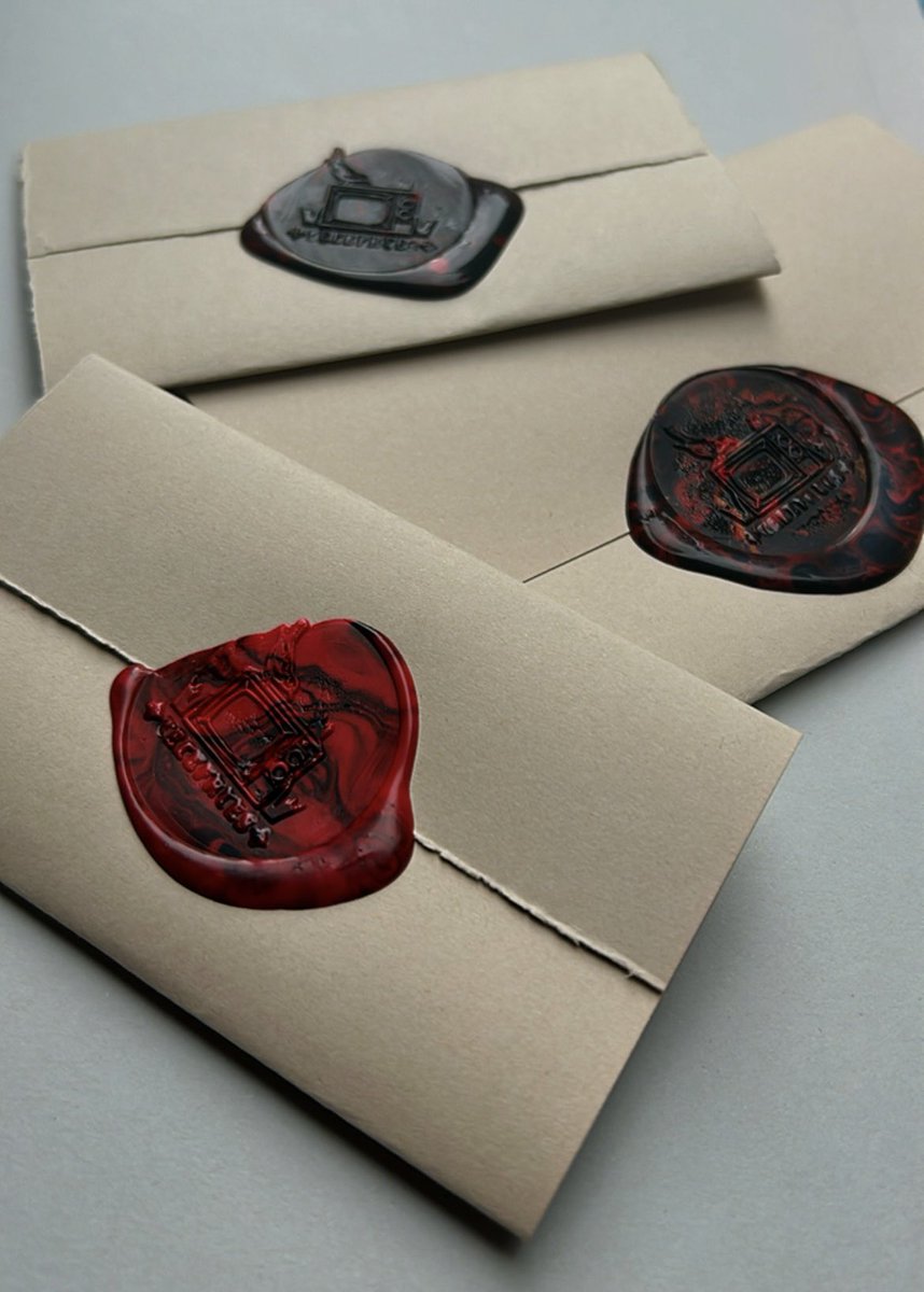 sending out art mail today with ye olde letters for real immersion