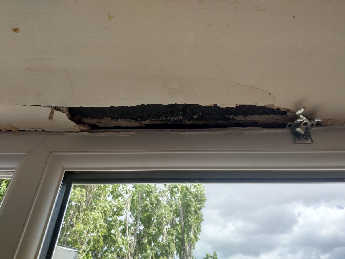 Stripping wallpaper, this fell off. 😩