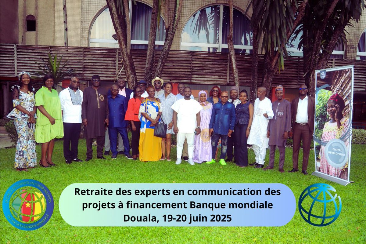 🎯 IA &amp; communication institutionnelle !

Les experts des projets <a href="/Banquemondiale/">Banque mondiale</a> formés à Douala (19-20 juin) pour booster leur productivité grâce à l’#IA : création de contenus, programmation, immersion sécurité à l'aéroport avec caméras intelligentes.
#Communication #Afrique