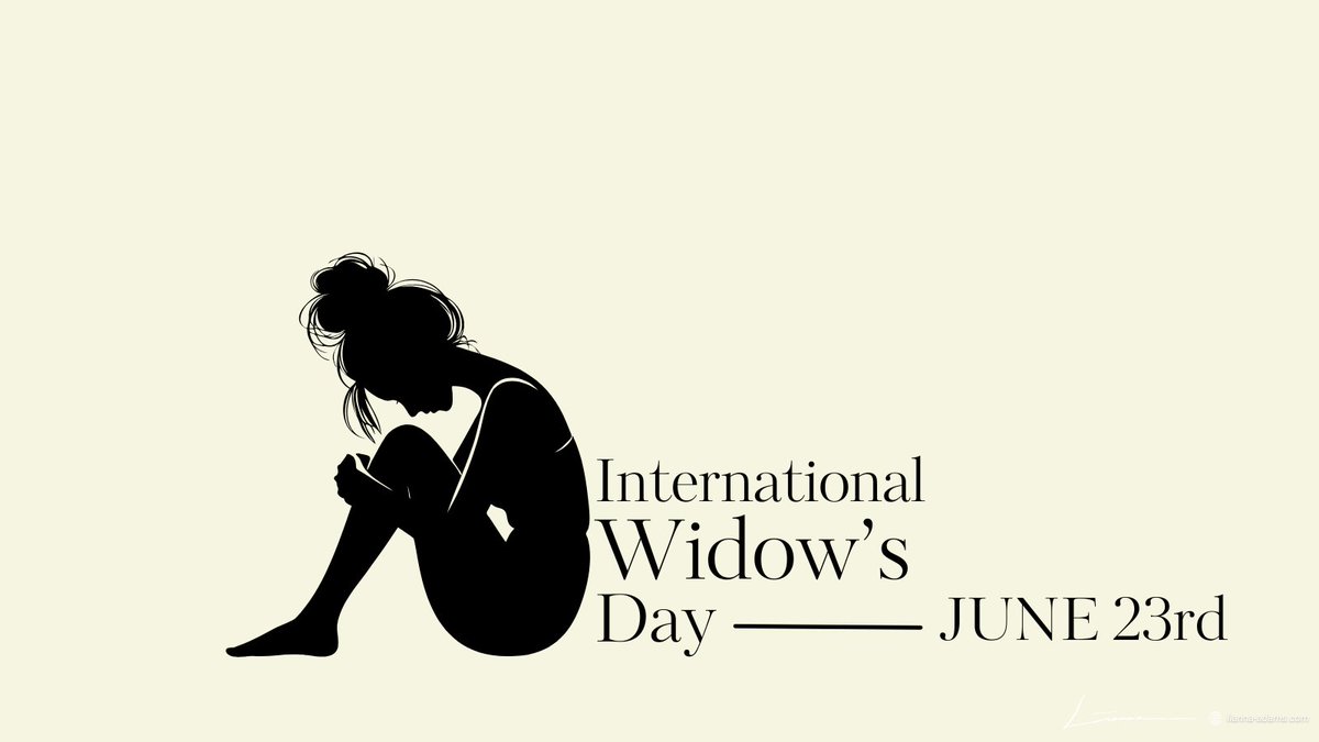 Thinking of the 258 million widows worldwide, who  go unnoticed, unsupported, &amp; uncounted in society. As they navigate their grief &amp; loss after losing a spouse, many widows also encounter economic insecurity, discrimination &amp; stigma.

Today is International Widow's Day.

Nothing