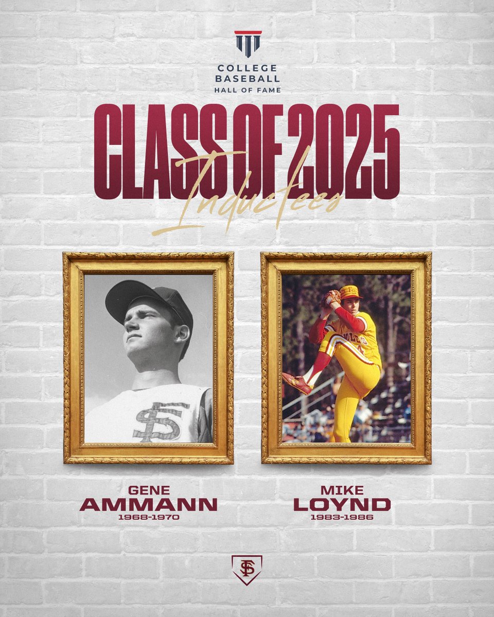 FSU Baseball (@fsubaseball) on Twitter photo ⭐️ Hall of Famers ⭐️
Congratulations to Gene Ammann and Mike Loynd, who have been elected to the College Baseball Hall of Fame! ⭐️ Hall of Famers ⭐️
Congratulations to Gene Ammann and Mike Loynd, who have been elected to the College Baseball Hall of Fame!