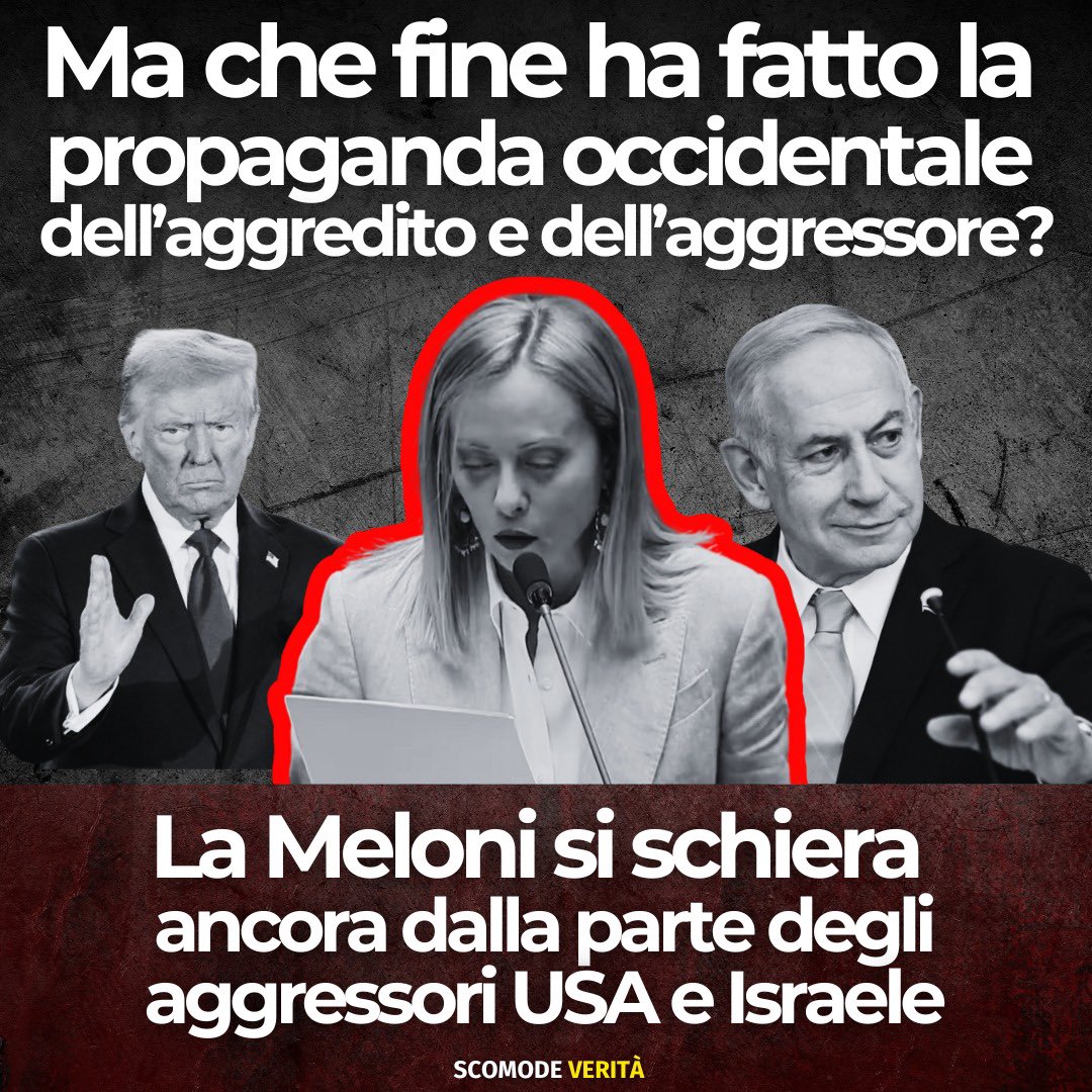 Il cosiddetto primo mondo ormai è primo solo in ipocrisia. Ed ormai è tutto dannatamente chiaro. Non possono più nascondere le loro totali nefandezze politiche e mediatiche. Leggete qui 👉 alessandrodibattista.substack.com/p/aggredito-e-… e iscrivetevi al mio canale Substack