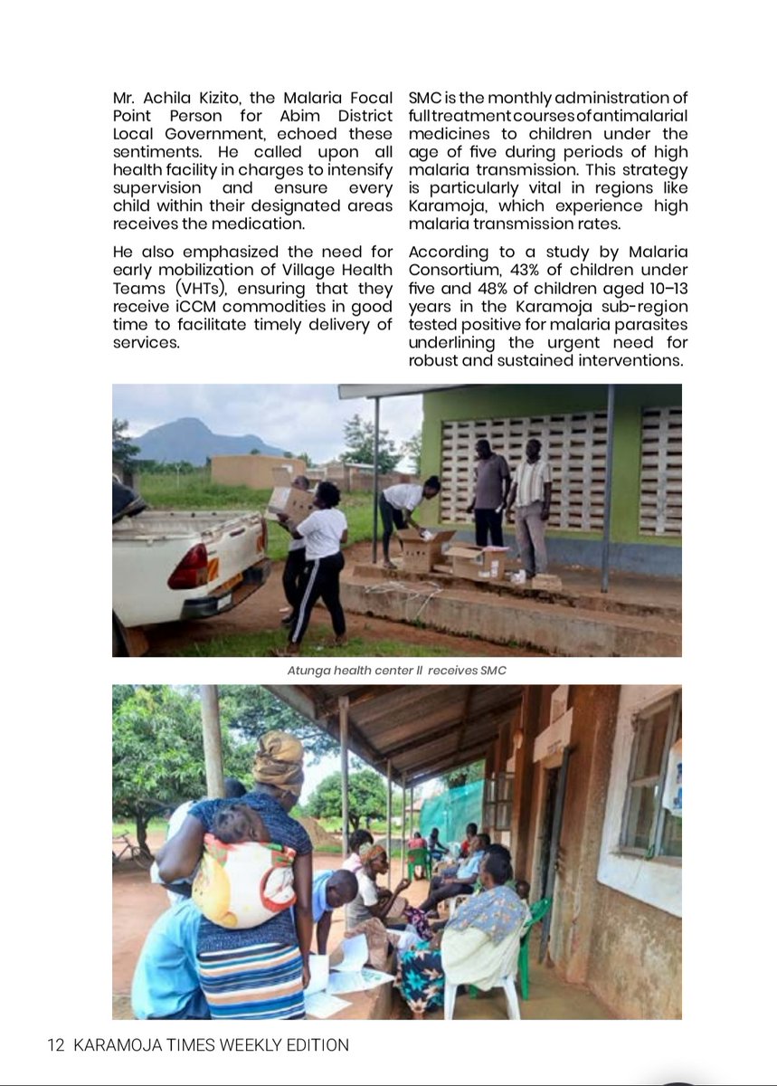 CYCLE 2 OF SEASONAL MALARIA CHEMOPREVENTION IN ABIM DISTRICT. 
<a href="/carolinealson/">Caroline Alson Kagoya.</a> 
<a href="/MoLGUganda/">Ministry of Local Government</a> 
<a href="/MinofHealthUG/">Ministry of Health- Uganda</a> 
<a href="/FightingMalaria/">Malaria Consortium</a>