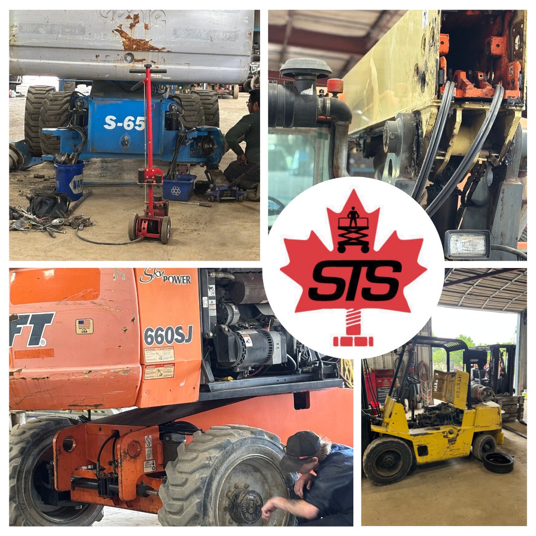 The shop is full of equipment needing repair. Thankful for our service team braving extreme heat to keep everyone running.