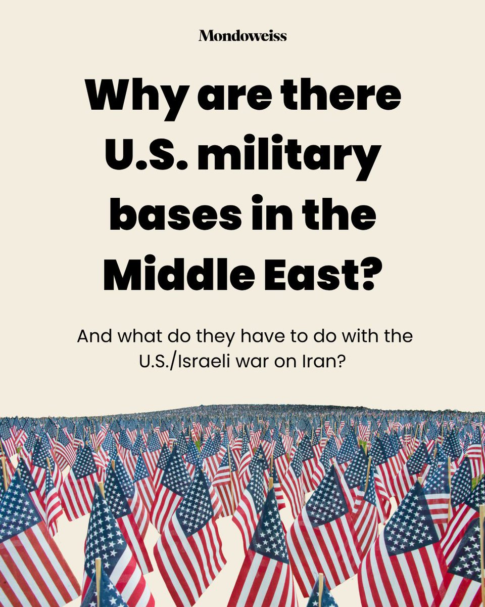 THREAD: Why Are There U.S. Military Bases in the Middle East?
 And what do they have to do with the U.S./Israeli war on Iran?