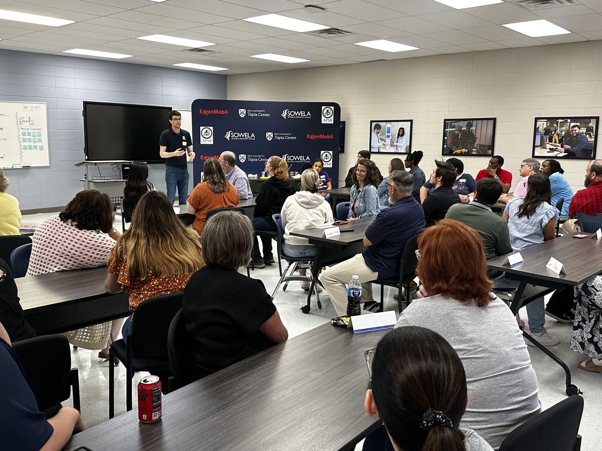 SowelaTCC's tweet image. This week, 40 incredible teachers swapped roles and became students at SOWELA Oakdale! They're diving into hands-on energy research and project-based learning as part of the STEM Energy Professional Development Program.
#STEMPower #BackToSchoolVibes #SOWELA #EnergyEducation