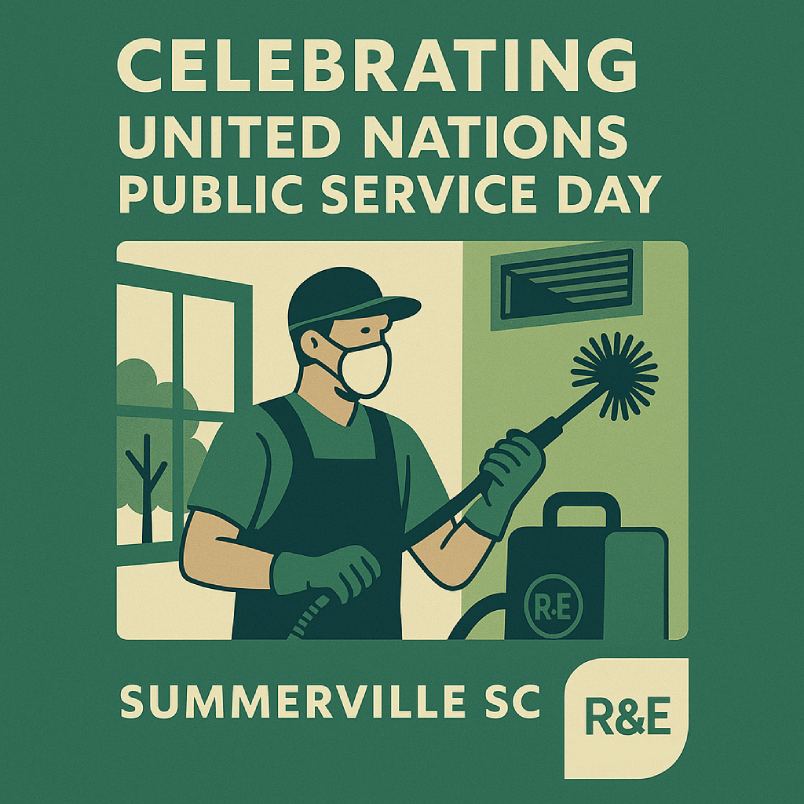 REHomeSolution's tweet photo. On United Nations Public Service Day, R&amp;E Home Solutions proudly supports the Summerville community with professional air duct cleaning that promotes healthier indoor air.
https://t.co/c1ZyWVZAsb
https://t.co/JGH4ycpaOr
#PublicServiceDay #airductcleaning #summerville https://t.co/oR9LFLnGsT