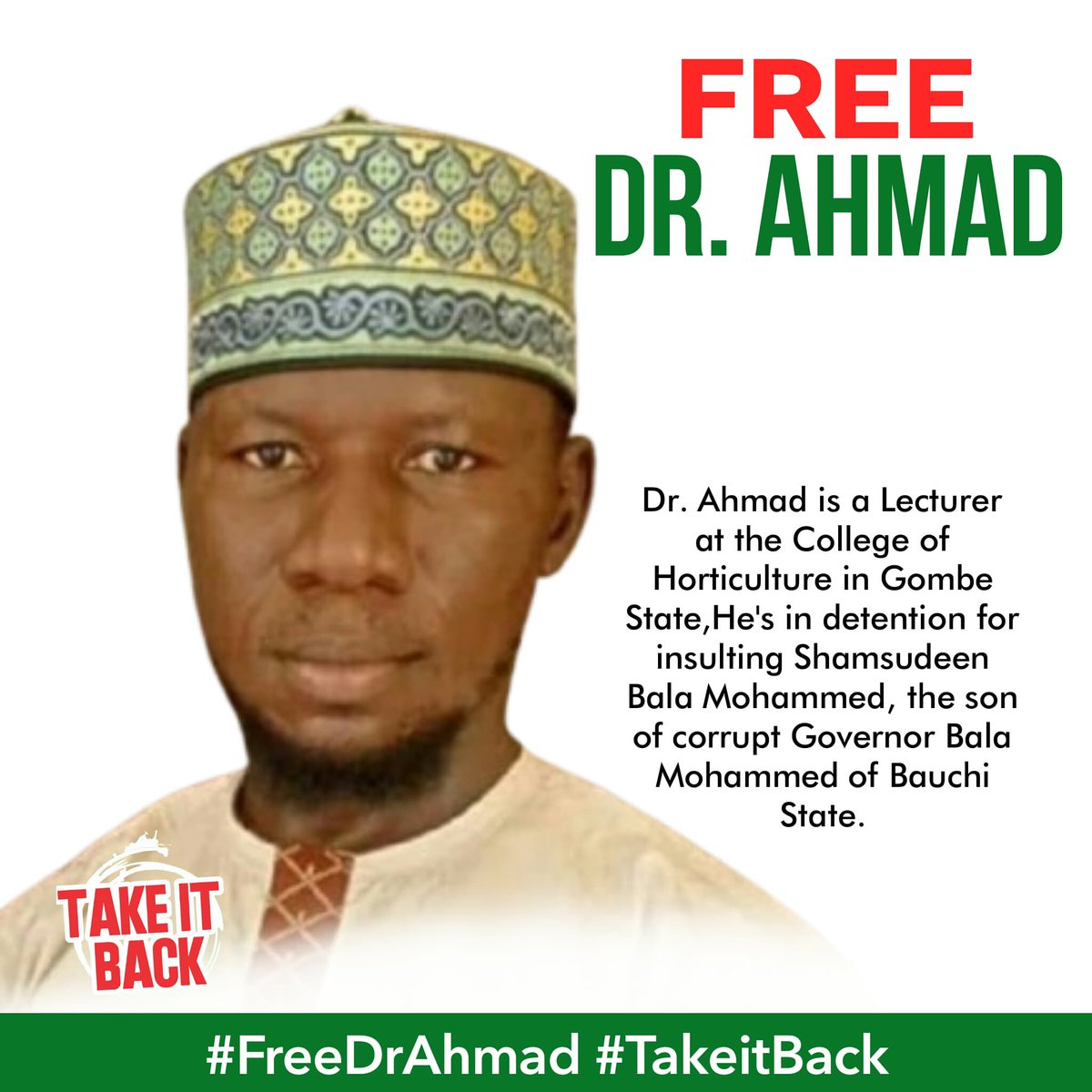 #FreeDrAhmadNow