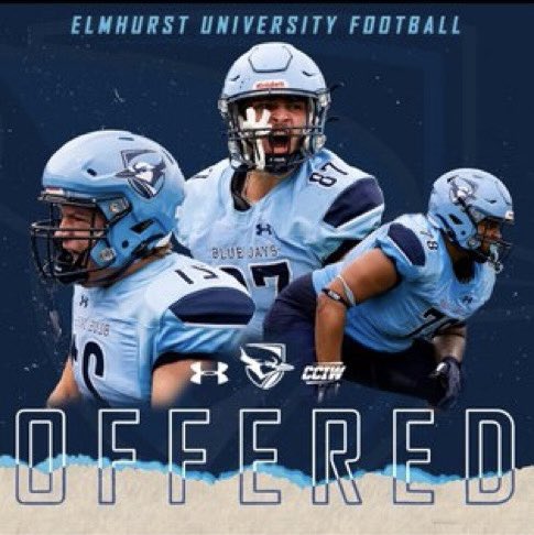 nickhachigian's tweet image. I am very grateful and blessed to receive an offer from Elmhurst University. Thank you @CoachTreschitta and @ElmhurstU_FB for giving me this opportunity!
@HawksMaine @PrepRedzoneIL