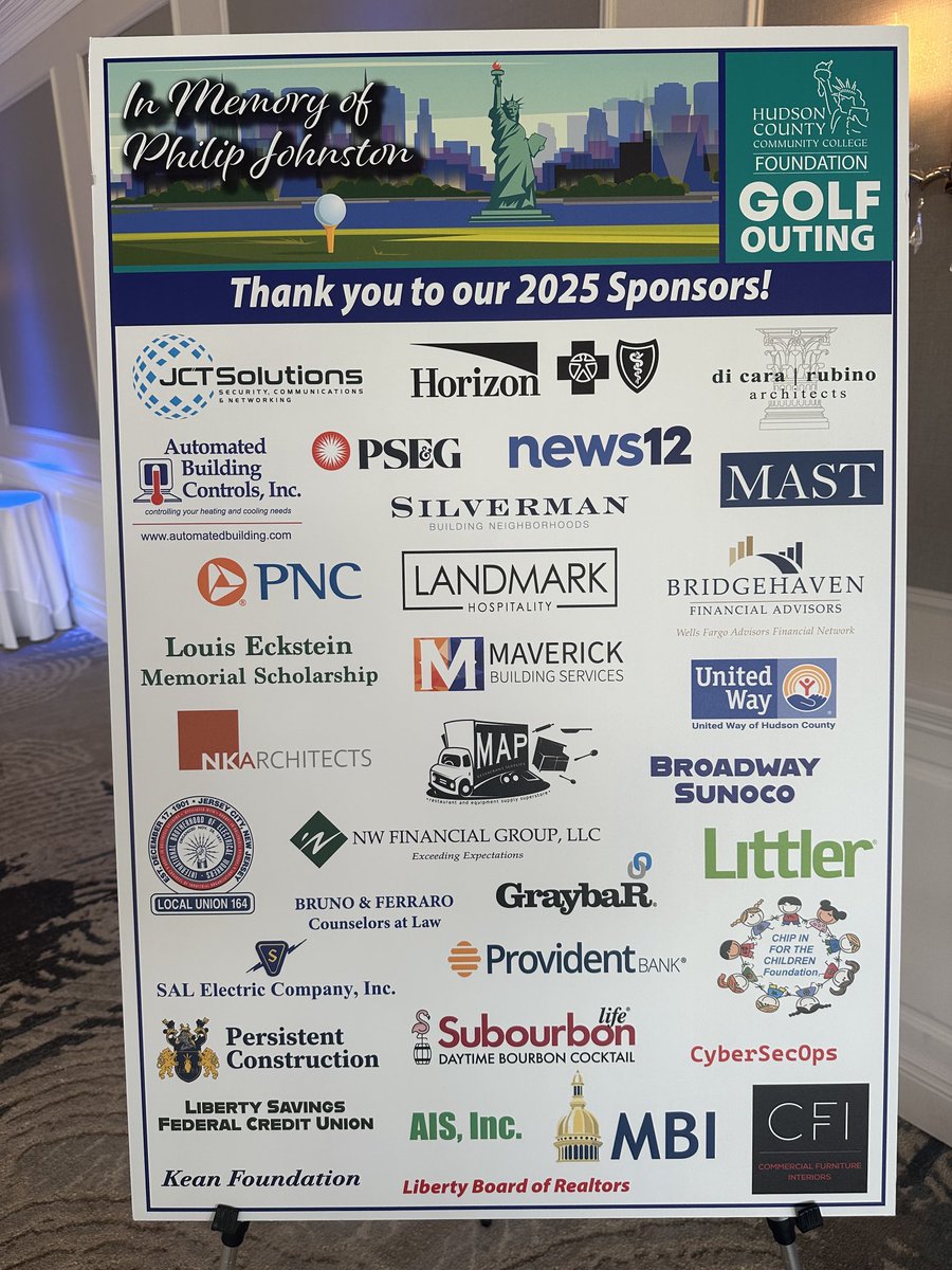 Thank you <a href="/HudsonCCC/">hudsonccc</a> Foundation Golf Outing sponsors! Raising money for transformational scholarships! Our students are our future!