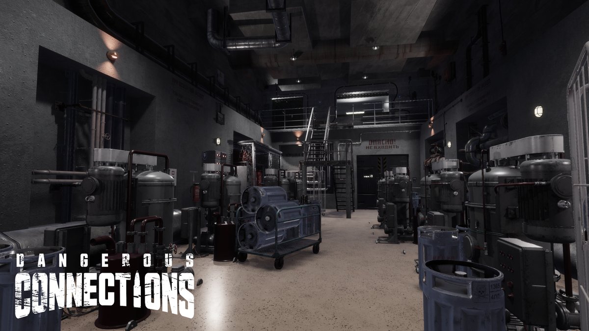 DangerConGame's tweet image. Shot from one of the production facilities inside the dam in Dangerous Connections.