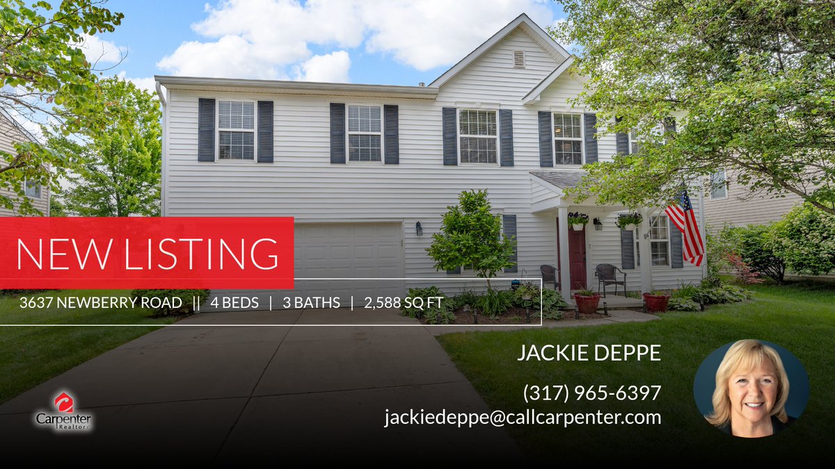 📍 New Listing 📍 Take a look at this fantastic new property that just hit the market located at 3637 Newberry Road in Plainfield. Reach out here or at (317) 965-6397 for more information!

Listed by Dave Bell, PSA, ABR

Jackie Dep... homeforsale.at/3637_NEWBERRY_…