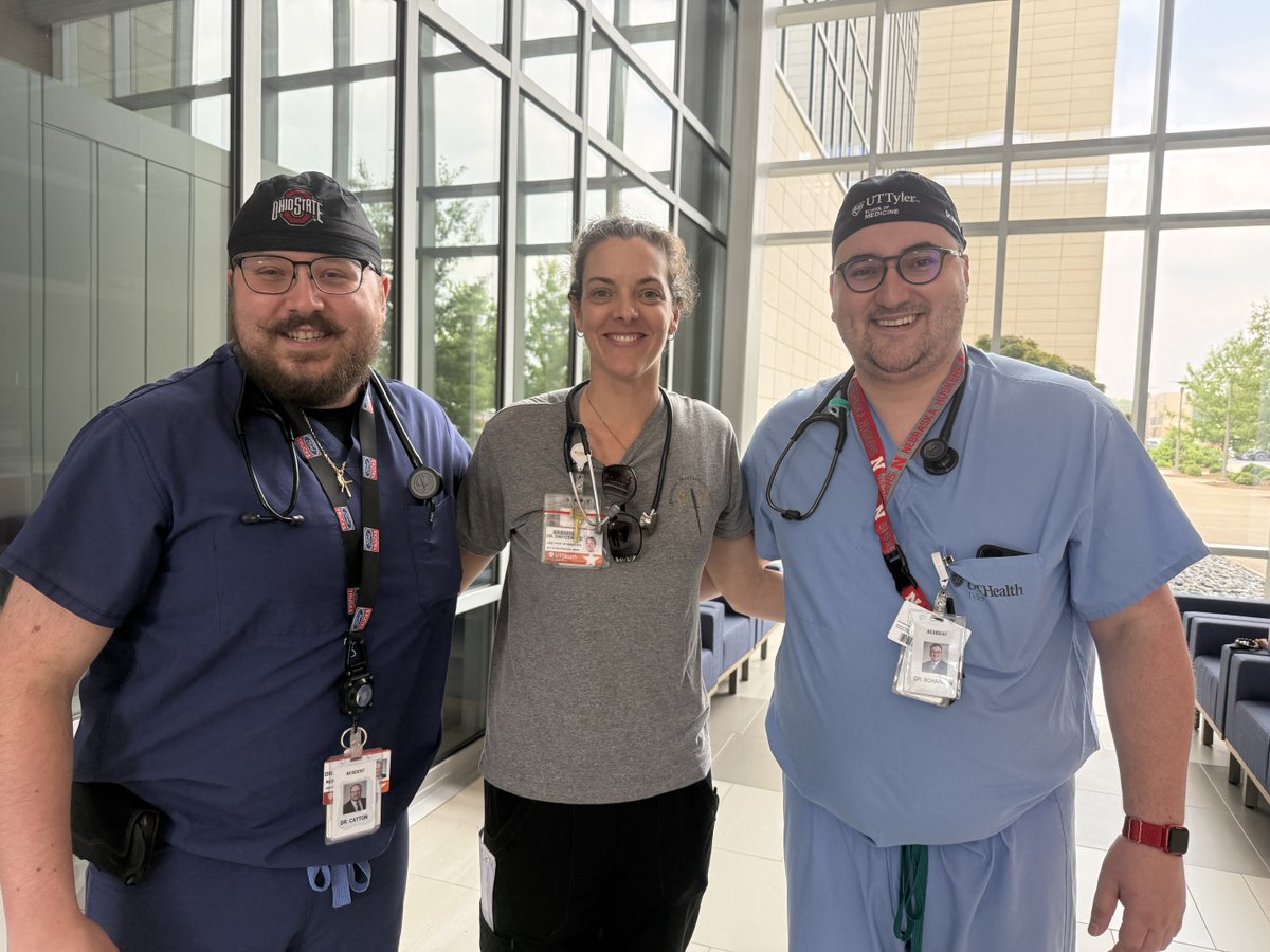 uttyler_anes's tweet image. Last month our residents, Drs. Bohannon & Catton, assisted in a multi-agency mass casualty incident simulation. Our residents helped teach health professions students the basics of stabilizing trauma patients and airway management in a critically ill patient.