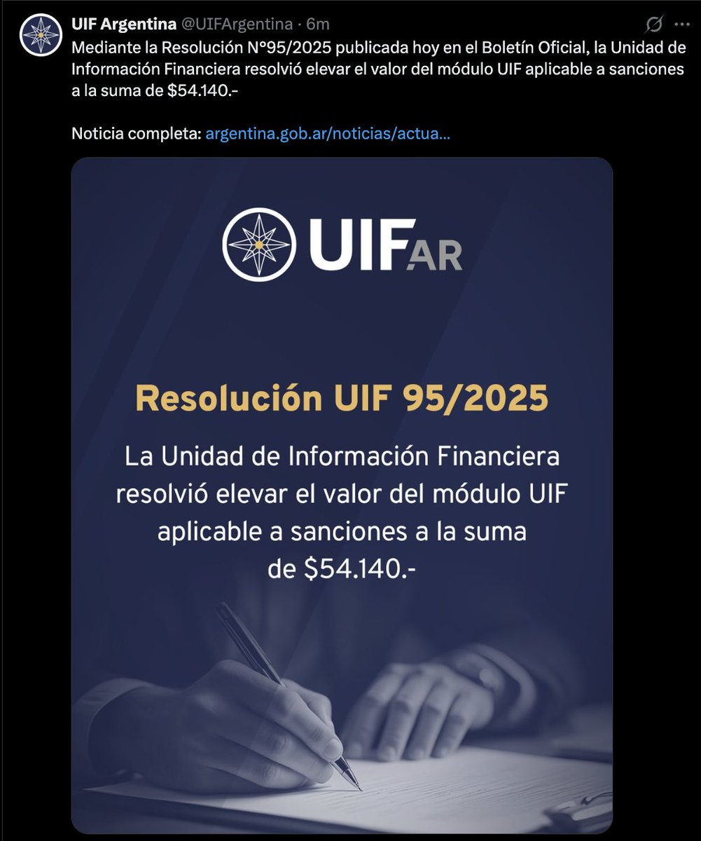 Maximiliano Firtman (@maxifirtman) on Twitter photo Bueno, el o la CM de <a href="/UIFArgentina/">UIF Argentina</a> (que me sigue) parece que me escucha y re-publicó el comunicado de forma más genérica y correcta sin personificar el hecho en el funcionario.
Uno que escucha, no me voy a quejar 🫡 Bueno, el o la CM de <a href="/UIFArgentina/">UIF Argentina</a> (que me sigue) parece que me escucha y re-publicó el comunicado de forma más genérica y correcta sin personificar el hecho en el funcionario.
Uno que escucha, no me voy a quejar 🫡