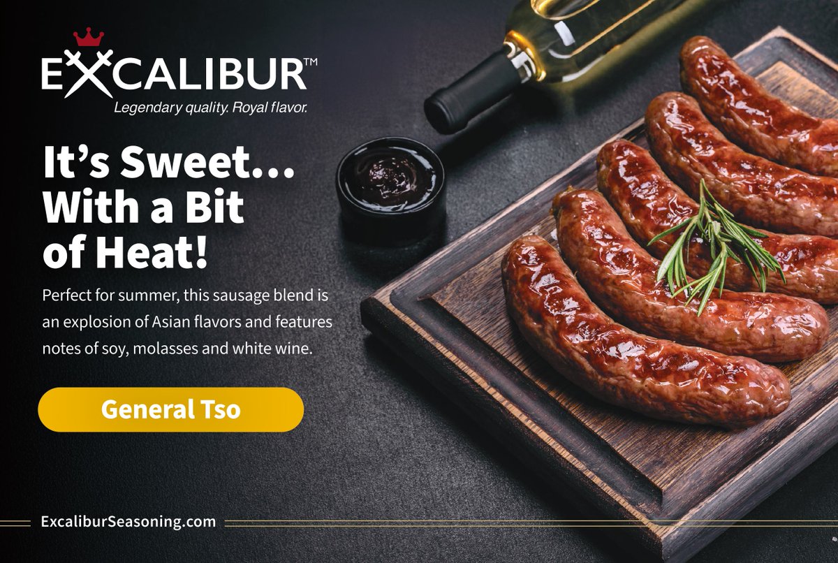 ExcalSeasoning's tweet photo. Bring your customer's favorite Chinese restaurant tastes to proteins with our General Tso dry marinade. Sample this blend and more at the @AAMPNews  Convention next month. Follow your nose to our booths 325 - 329, and 424 – 428. #flavors  #generaltso  #meatprocessors https://t.co/MRuLIAEAO6