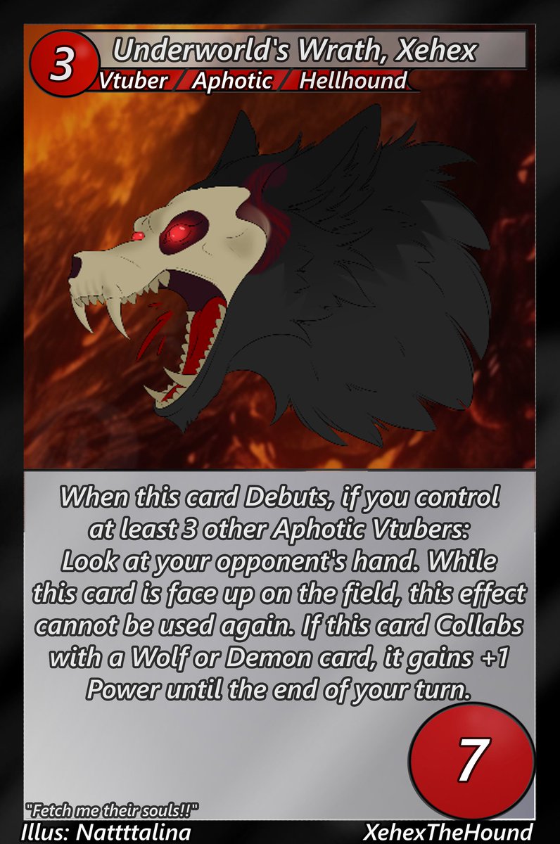 Xehex (@xehexthehound) on Twitter photo Check out my official <a href="/oshinocard/">Oshi-No-Card!</a> Vtuber card! This is absolutely fantastic!!! Be sure to check them out for the chance to use this amazing card. Hopefully my power can aid your victories
Thanks <a href="/CedarVT/">Cedar // The Leaf Boi『ENVtuber』🍂🍃</a> for providing the opportunity to be part of this Check out my official <a href="/oshinocard/">Oshi-No-Card!</a> Vtuber card! This is absolutely fantastic!!! Be sure to check them out for the chance to use this amazing card. Hopefully my power can aid your victories
Thanks <a href="/CedarVT/">Cedar // The Leaf Boi『ENVtuber』🍂🍃</a> for providing the opportunity to be part of this
