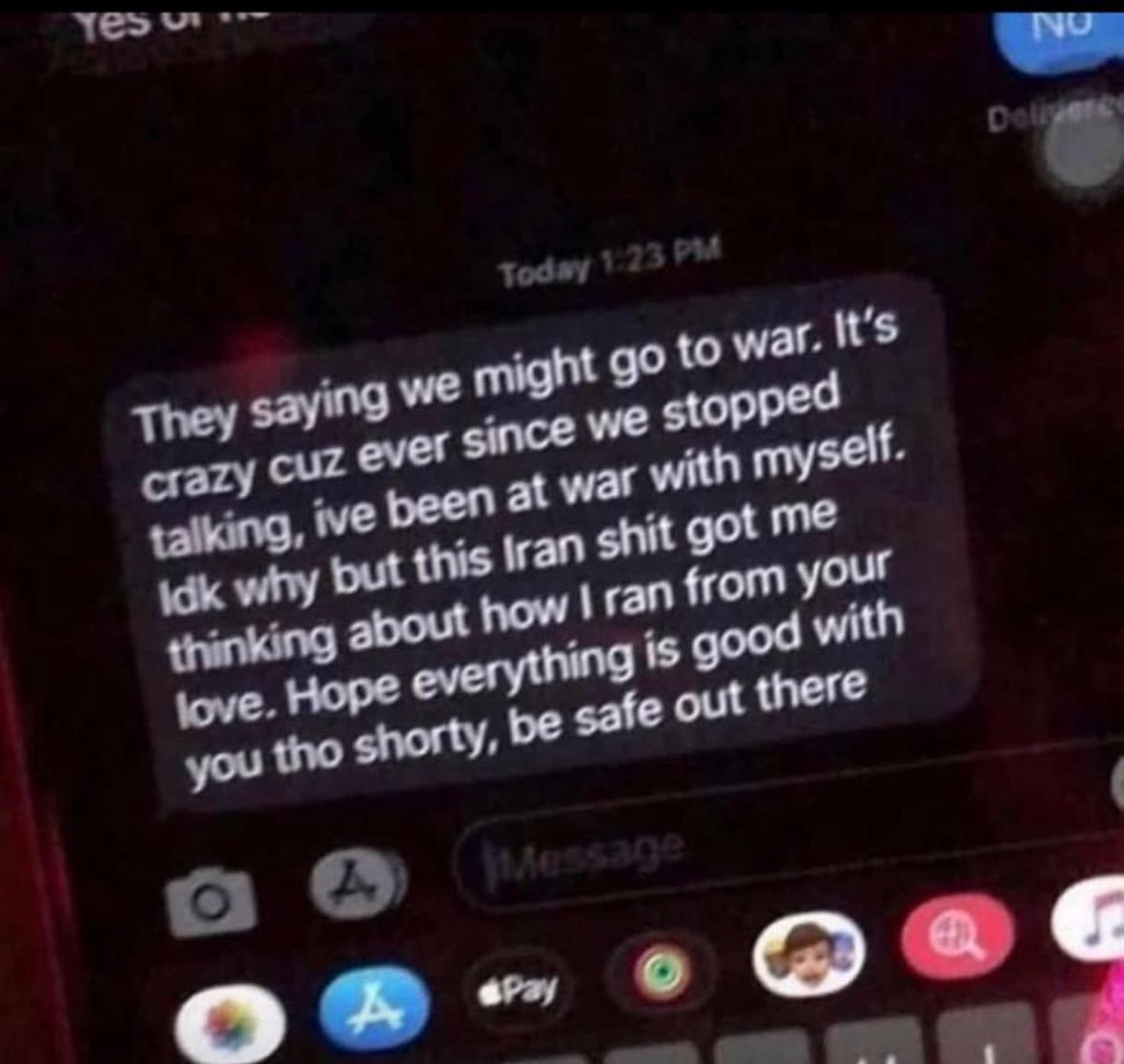 Ali_Selail's tweet photo. chat spread love not war 🥰 https://t.co/KPgJDbDFSG