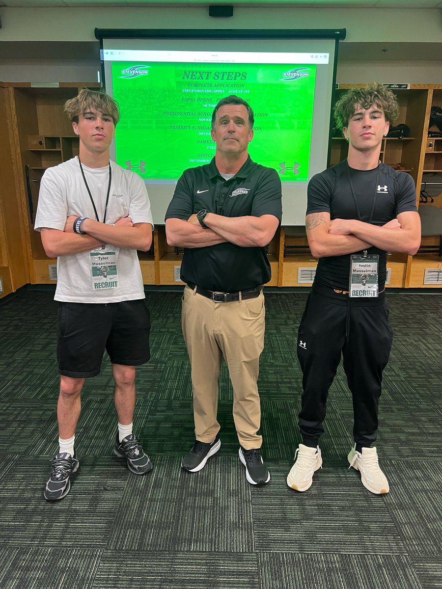 Justin Musselman (@justinmuss21) on Twitter photo After a great visit <a href="/GoMustangSports/">Stevenson University Mustangs</a> I’m very grateful to receive my first D3 offer from stevenson university I want to thank all my coach’s and my family for making this happen
<a href="/coach_white/">Loren White</a> <a href="/ColganFootball/">Colgan Football</a> <a href="/HFC_barrywells/">Barry Wells</a> <a href="/ECoop45/">Endor Cooper</a> <a href="/dallascap56/">CoachCap 🧢</a> <a href="/CoachEroy25/">Eric Roy</a> <a href="/CoachCJRice/">CJ Rice</a> After a great visit <a href="/GoMustangSports/">Stevenson University Mustangs</a> I’m very grateful to receive my first D3 offer from stevenson university I want to thank all my coach’s and my family for making this happen
<a href="/coach_white/">Loren White</a> <a href="/ColganFootball/">Colgan Football</a> <a href="/HFC_barrywells/">Barry Wells</a> <a href="/ECoop45/">Endor Cooper</a> <a href="/dallascap56/">CoachCap 🧢</a> <a href="/CoachEroy25/">Eric Roy</a> <a href="/CoachCJRice/">CJ Rice</a>