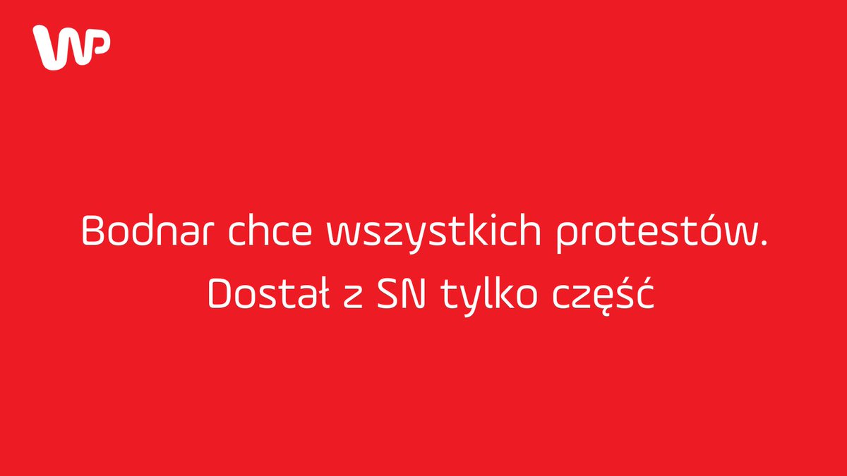 Wskazano, że przekazanie wszystkich protestów mogłoby zakłócić pracę Sądu Najwyższego, który zajmuje się ich rozpatrywaniem. Więcej➡️wiadomosci.wp.pl/bodnar-chce-ws…