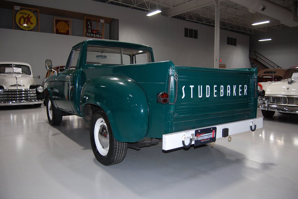 1960 Studebaker Champ 1/2 Ton Pickup. This truck has its correct Sherwood Green finish and a southern history. You'll see plenty of pickups at your local car shows this summer but not many Studebaker pickups! See more on our website: ellingsonmotorcars.com/inventory/896/…