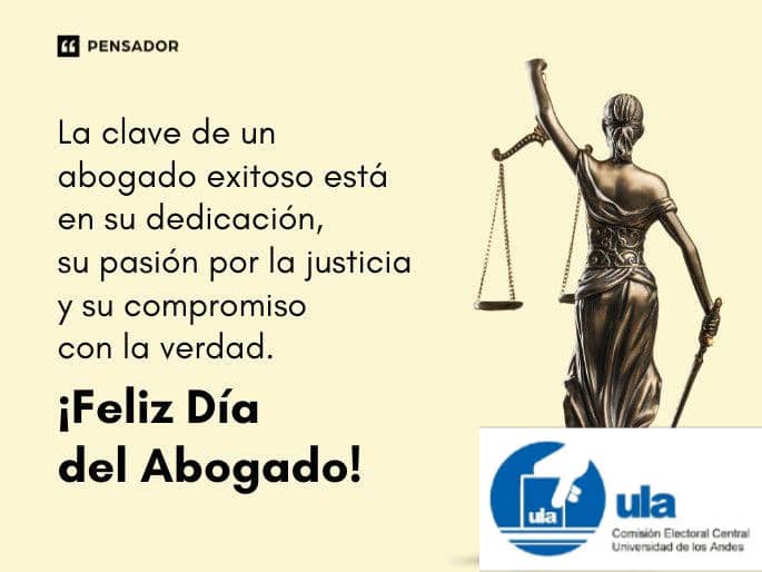Tu pasión por la verdad y tu compromiso con los derechos de las personas son dignos de admiración. ¡Feliz Día del Abogado!