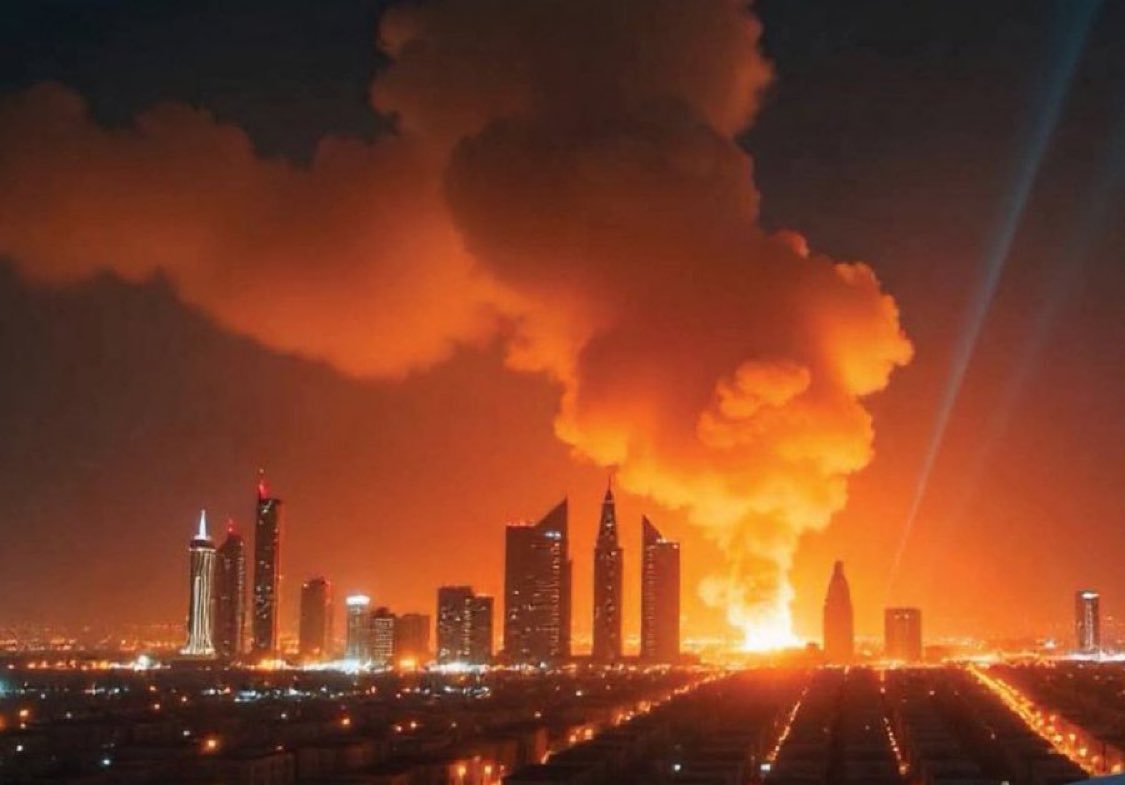 The US base in Qatar right now 👇👇