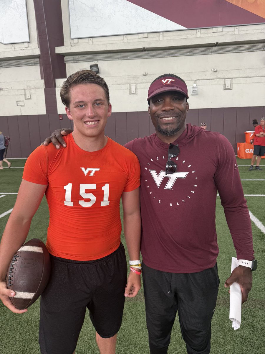 Lex Sevilla (@lexsevilla08) on Twitter photo Had a lot of fun showing my skills <a href="/HokiesFB/">Virginia Tech Football</a> and would love to keep learning from them. Special thanks to <a href="/CoachPrioleauVT/">Pierson Prioleau</a> <a href="/CoachPMonty/">Philip Montgomery</a> for your time and advice.
<a href="/MiddleCreekFB/">Middle Creek Football</a> <a href="/QBHitList/">QBHitList.com</a> <a href="/bmpetersonsport/">B.M. Peterson Sports</a> Had a lot of fun showing my skills <a href="/HokiesFB/">Virginia Tech Football</a> and would love to keep learning from them. Special thanks to <a href="/CoachPrioleauVT/">Pierson Prioleau</a> <a href="/CoachPMonty/">Philip Montgomery</a> for your time and advice.
<a href="/MiddleCreekFB/">Middle Creek Football</a> <a href="/QBHitList/">QBHitList.com</a> <a href="/bmpetersonsport/">B.M. Peterson Sports</a>