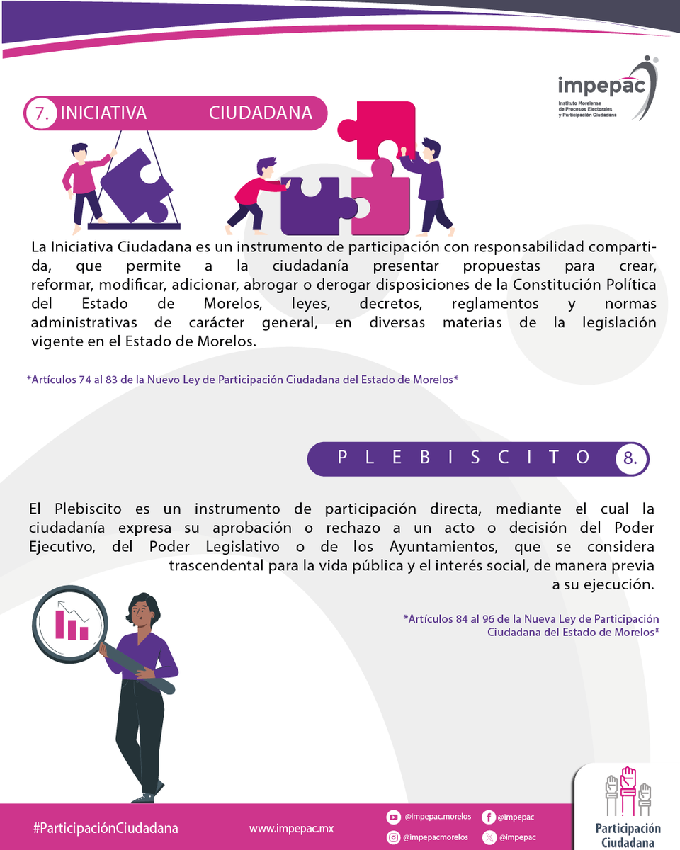 ¡Te invitamos a conocer qué son los instrumentos de participación ciudadana!  Descubre cómo puedes ser parte activa en las decisiones que afectan a tu comunidad. ¡Infórmate y participa! #ParticipaciónCiudadana #TuVozCuenta