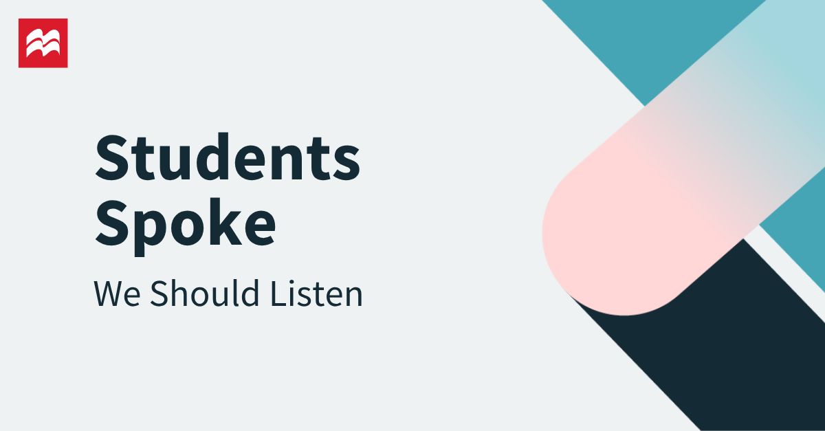Students are telling us what they need to succeed.
The question is: Are we listening?

Read more about new research to learn about how reflection + belonging drive student learning.

buff.ly/8OFiaPV