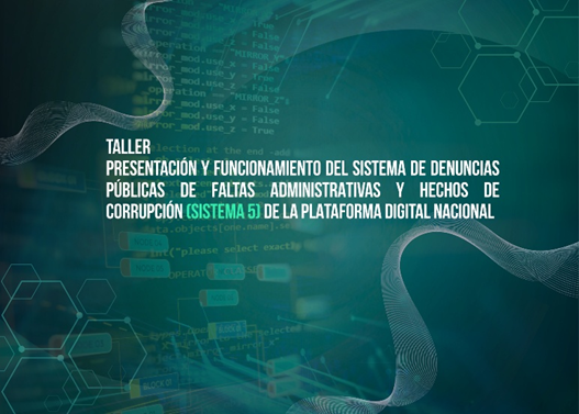 SESNAOficial's tweet photo. #Atención 🔔

Te invitamos a leer la nueva entrada al #Blog, 👩🏻‍💻 para conocer los detalles del Taller “Presentación y Funcionamiento del Sistema de denuncias públicas de faltas administrativas y hechos de corrupción (Sistema 5)” de la Plataforma Digital Nacional #PDN, que se llevó a cabo el pasado 10 de junio.

👉🏼 En este encuentro virtual multidisciplinario dirigido a las SESEAs, se presentó la versión Beta 0.9 del Sistema 5 y sus aspectos generales y específicos.

👉🏼 Significó un avance en la implementación del Sistema 5 a nivel nacional y su conformación como ventanilla única de denuncias 📈, para dar cumplimiento a los objetivos de la #PDN emitidos por el Comité Coordinador del #SNA.

Haz clic en el enlace para leerlo ↪️: https://t.co/Jxg90Twk2R

#SNA #InteligenciaInstitucionalAnticorrupción