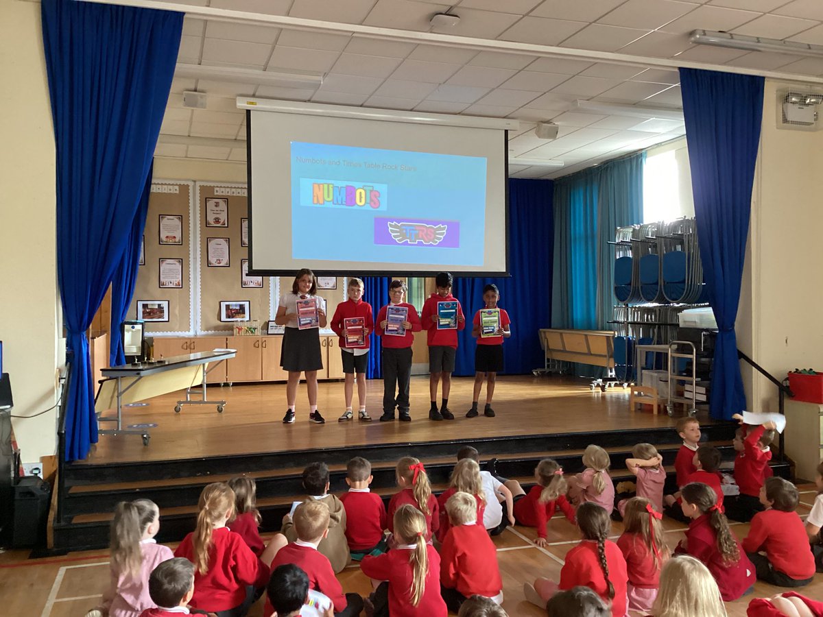 Today our Achievement Assembly awarded our children for a wide range of achievements across the year. Here we celebrate Cross Country, Netball, P1 Numbots and P5-7 Times Table Rock Stars 🌟 #ambition #achievement