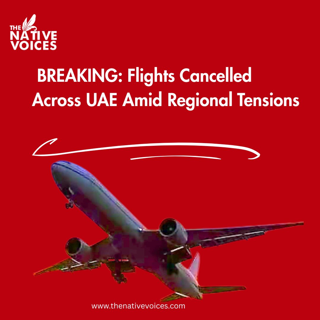 TheNativeVoices's tweet image. #BREAKING : Several flights to and from the UAE have been cancelled following Iran’s missile strikes on US military bases in Qatar and Iraq.

Stay tuned for more updates.

#UAE #IranStrikes #GulfCrisis #Qatar #MiddleEastTensions