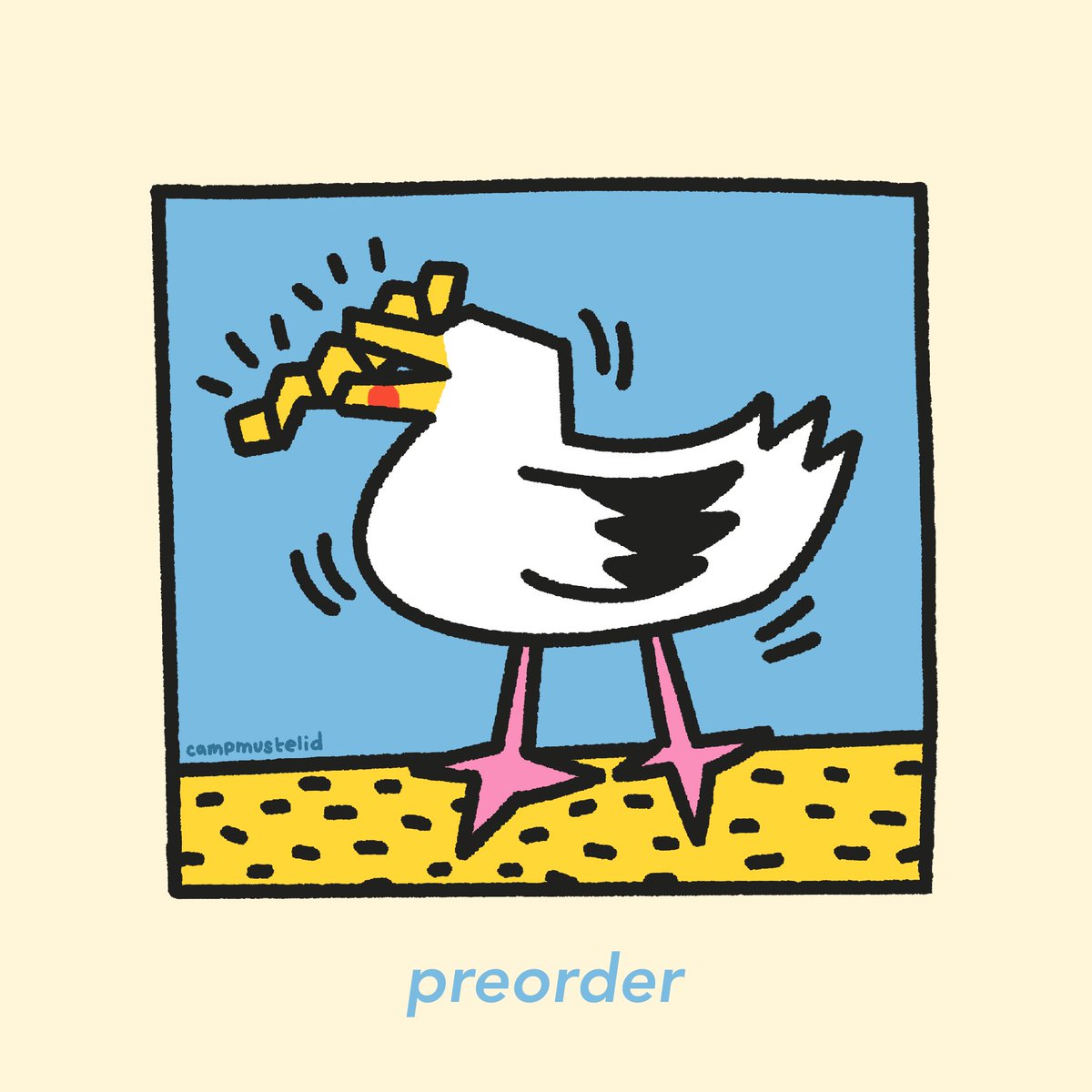 you can now get a Keith Haring Gull sticker! (all profit goes to Kindling Collective, a great queer org here in Maine!) 🏳️‍🌈