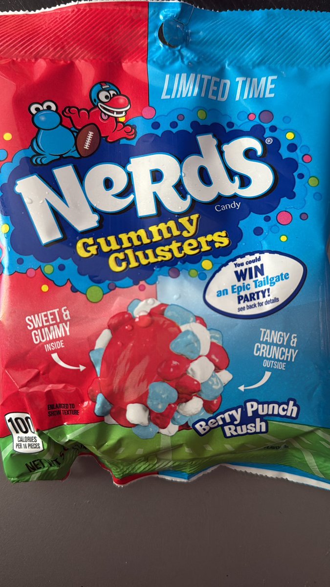 There’s a couple of new limited edition nerd cluster candy bags on the market. Its gonna turn me into a diabetic