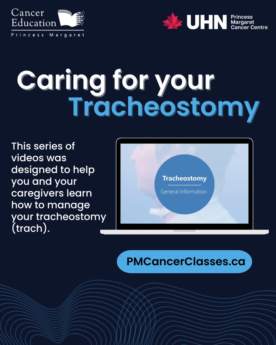 PMCancerEdu's tweet image. Learn how to care for your tracheostomy (trach) in this video series for patients and caregivers. pmcancerclasses.ca/course/view.ph…