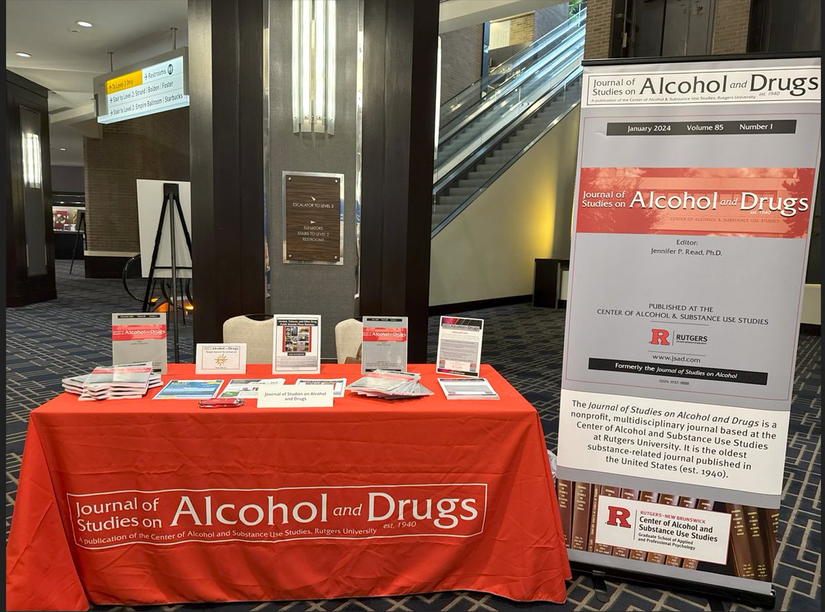 Journal of Studies on Alcohol and Drugs (@jsadjournal) on Twitter photo JSAD at RSA: If you're attending the Research Society on Alcohol conference right now in New Orleans, please stop by the <a href="/JSADJournal/">Journal of Studies on Alcohol and Drugs</a> booth to pick up the latest copy of the Journal of Studies on Alcohol and Drugs. We're next to the stairs outside of the poster room.
<a href="/RSAposts/">RSoA</a> JSAD at RSA: If you're attending the Research Society on Alcohol conference right now in New Orleans, please stop by the <a href="/JSADJournal/">Journal of Studies on Alcohol and Drugs</a> booth to pick up the latest copy of the Journal of Studies on Alcohol and Drugs. We're next to the stairs outside of the poster room.
<a href="/RSAposts/">RSoA</a>