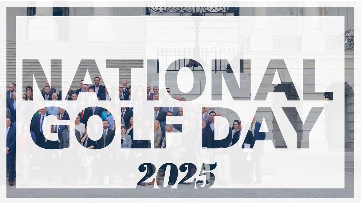 GCSAA's tweet image. See the highlights from last Month's #NationalGolfDay festivities: ▶️ youtu.be/7OqyCZ5czLs