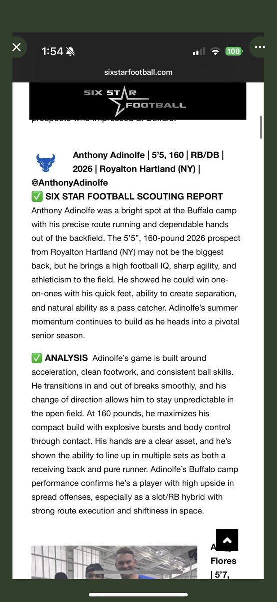 Anthony Adinolfe (@anthonyadinolfe) on Twitter photo Thank you for the write up <a href="/sixstarfootball/">Six Star Football | PLUS+</a>! <a href="/NFLJMal2/">James Mallory</a> <a href="/WR_COACH_O/">COACH OVERTON</a> <a href="/Coach_Rankl/">Bob Rankl</a> Thank you for the write up <a href="/sixstarfootball/">Six Star Football | PLUS+</a>! <a href="/NFLJMal2/">James Mallory</a> <a href="/WR_COACH_O/">COACH OVERTON</a> <a href="/Coach_Rankl/">Bob Rankl</a>