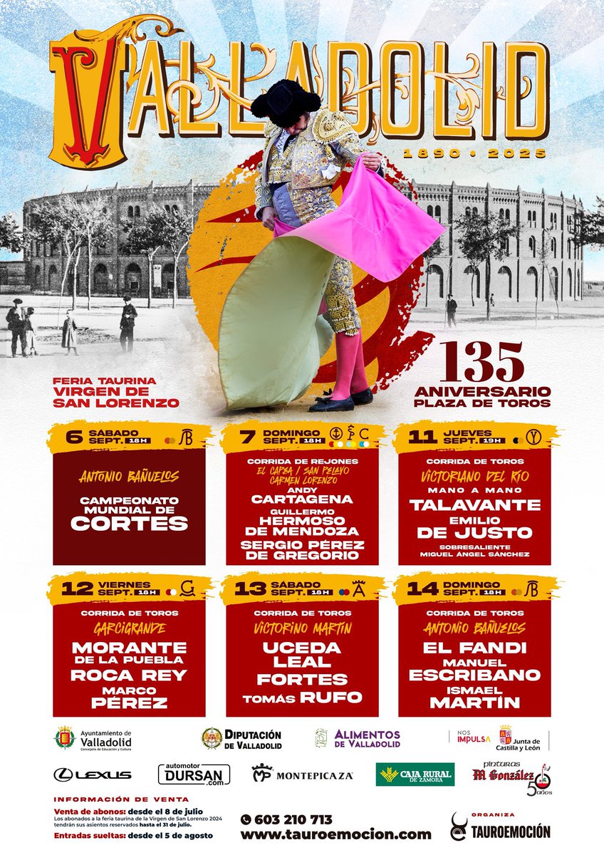 Que ese mano a mano no sea terna para que Mario Navas, vallisoletano, tuviera su hueco me parece criminal. Pero oye, que pedir a los de la tierra, aunque se lo merezcan, es de paletos, creo