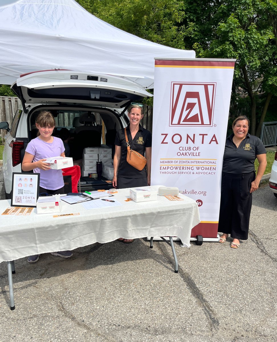 Thanks to all who ordered or stopped by to pick up doughnuts on Saturday.  We sold out and were able to raise $1200 which will go towards our support of local charities.

#ZontaOakville   #endviolence   #endchildmarriage   #endhumantrafficking