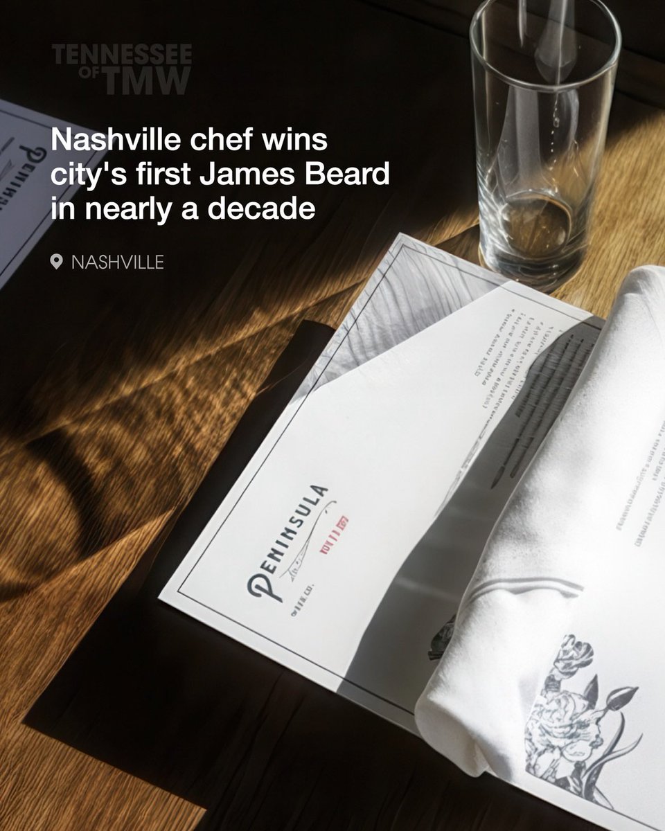 Jake Howell of East Nashville’s Peninsula has just been named Best Chef: Southeast at the 2025 James Beard Awards, marking Nashville’s first win in nearly a decade.