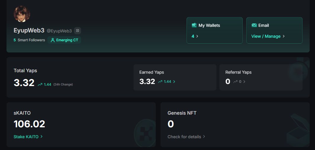 gKaito fam 💚

I got Yaps points yesterday and today after a long time since i got first.

But i don't know how i got them. 
one of my contents or smart engagement? 

Btw these are the projects I'm yapping about:
<a href="/MagicNewton/">Newton</a> 
<a href="/SunriseLayer/">Sunrise</a> 
<a href="/theblessnetwork/">Bless</a> 
<a href="/OpenledgerHQ/">Openledger 🔜 𝗔𝗦𝗜𝗔 𝗧𝗢𝗨𝗥 ✈️</a> 

Wish