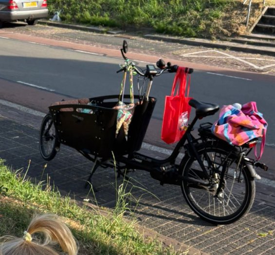 NiekterBraack's tweet image. Onze bakfiets is gisteren nacht om 3:30 gestolen.

Het betreft een zwarte Voque Carry 3. Er zitten bruine kussentjes in. De stangen voor het kapje zijn eraf. Zouden jullie dit willen delen? In de hoop dat hij ergens te koop aangeboden wordt? Thx ☺️