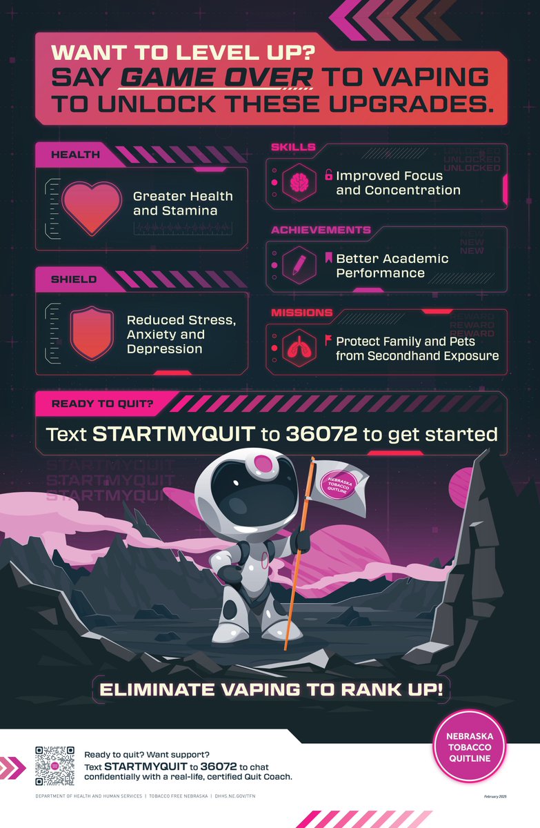 It is time to end the game. Guess what? You have the power to do so. And with resources such as STARTMYQUIT, you are on track to put the vape down for good. Text STARTMYQUIT TO 36072.